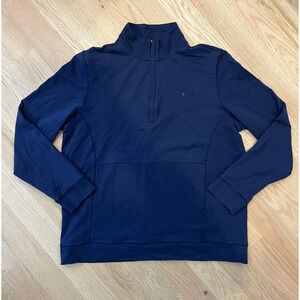 Criquet 1/4 Quarter Zip Pullover Men's Size 2XL Golf Long Sleeve Sweatshirt Blue